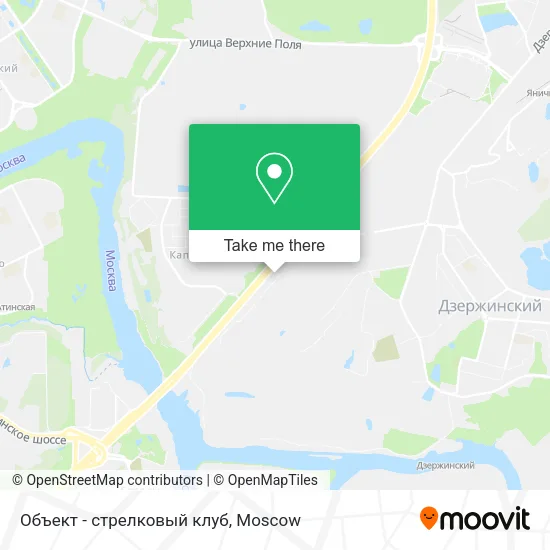 Объект - стрелковый клуб map
