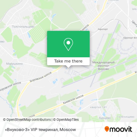 «Внуково-3» VIP темринал map