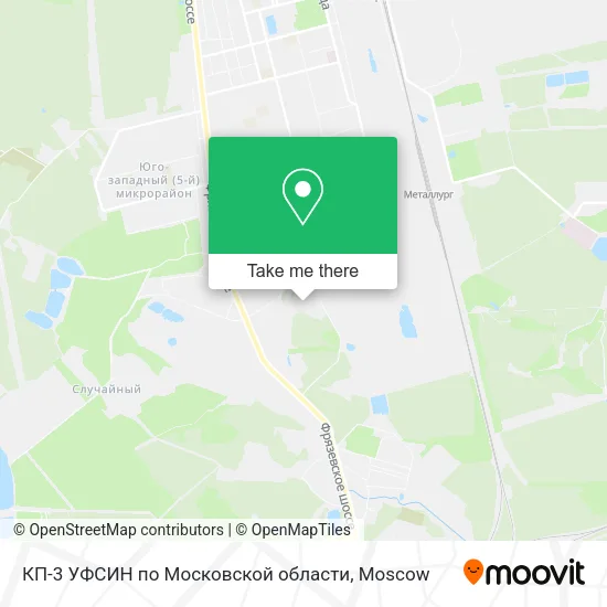 КП-3 УФСИН по Московской области map