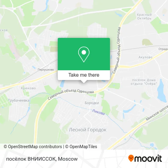 посёлок ВНИИССОК map