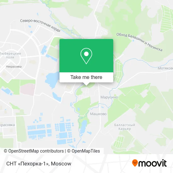 СНТ «Пехорка-1» map