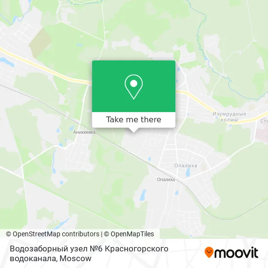 Водозаборный узел №6 Красногорского водоканала map