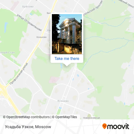 Усадьба Узкое map