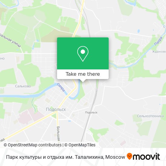 Парк культуры и отдыха им. Талалихина map