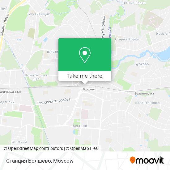 Станция Болшево map