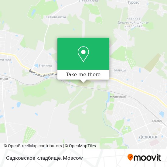 Садковское кладбище map