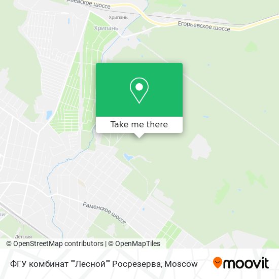 ФГУ комбинат ""Лесной"" Росрезерва map