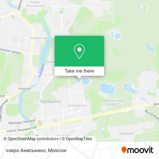 озеро Аниськино map