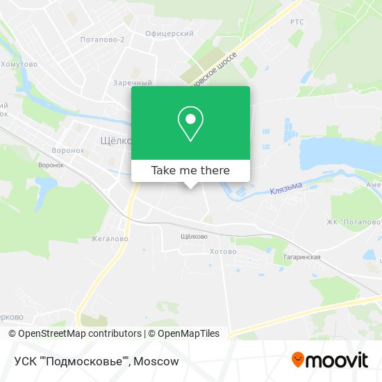 УСК ""Подмосковье"" map