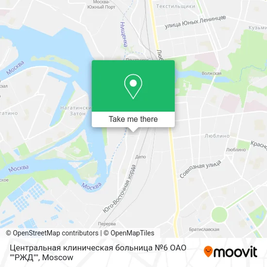 Центральная клиническая больница №6 ОАО ""РЖД"" map