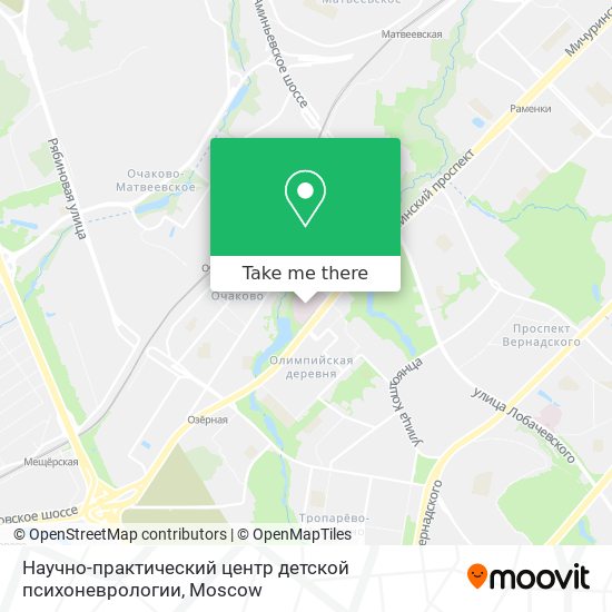 Научно-практический центр детской психоневрологии map