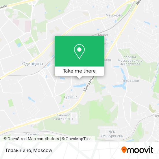Глазынино map