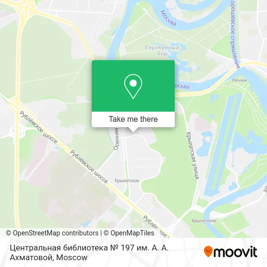 Центральная библиотека № 197 им. А. А. Ахматовой map
