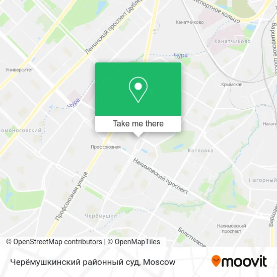 Черёмушкинский районный суд map