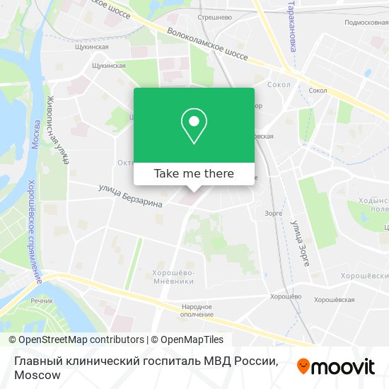 Главный клинический госпиталь МВД России map
