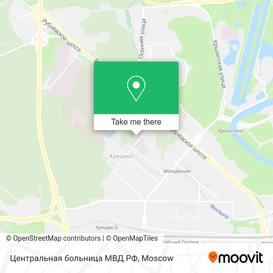 Центральная больница МВД РФ map