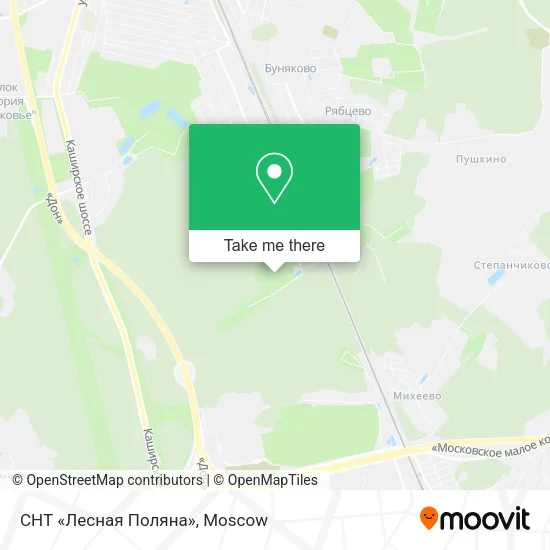 СНТ «Лесная Поляна» map
