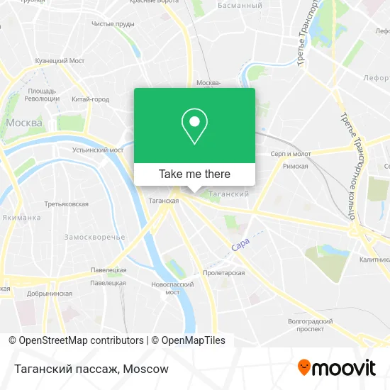 Таганский пассаж map