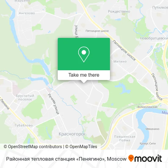 Районная тепловая станция «Пенягино» map