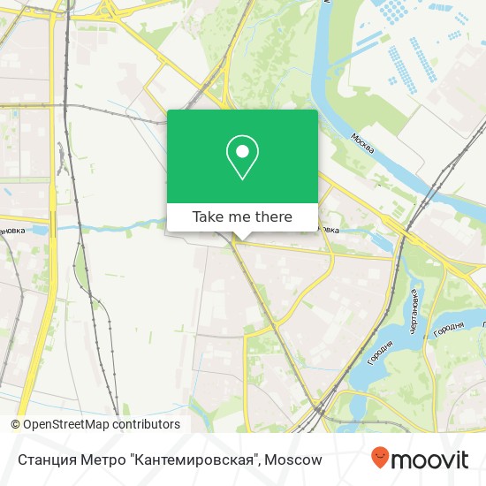 Станция Метро "Кантемировская" map
