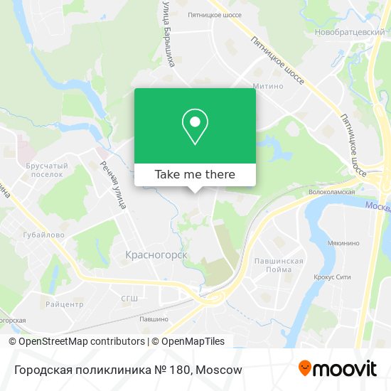 Городская поликлиника № 180 map