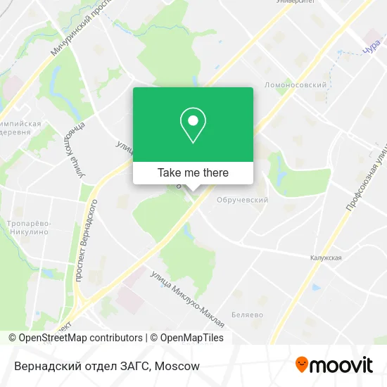 Вернадский отдел ЗАГС map