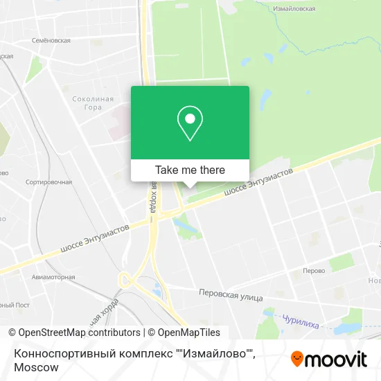 Конноспортивный комплекс ""Измайлово"" map