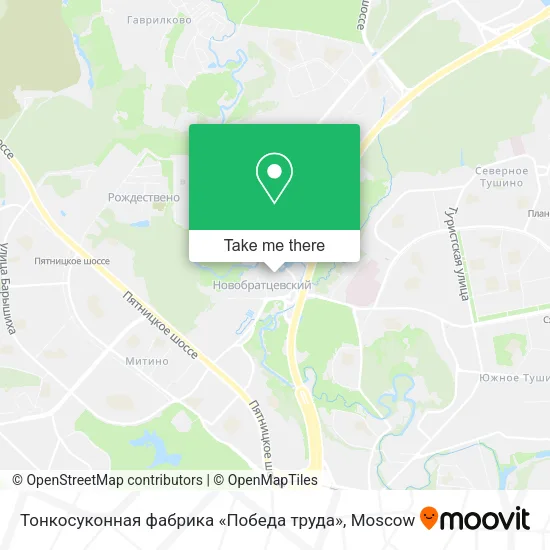 Тонкосуконная фабрика «Победа труда» map