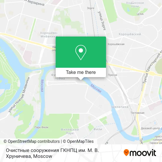 Очистные сооружения ГКНПЦ им. М. В. Хруничева map
