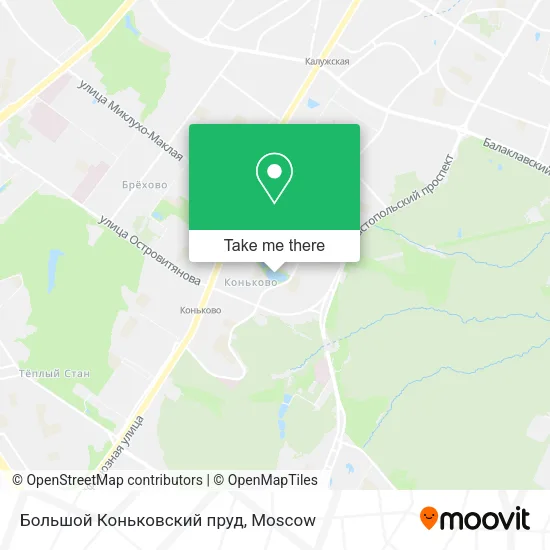 Большой Коньковский пруд map