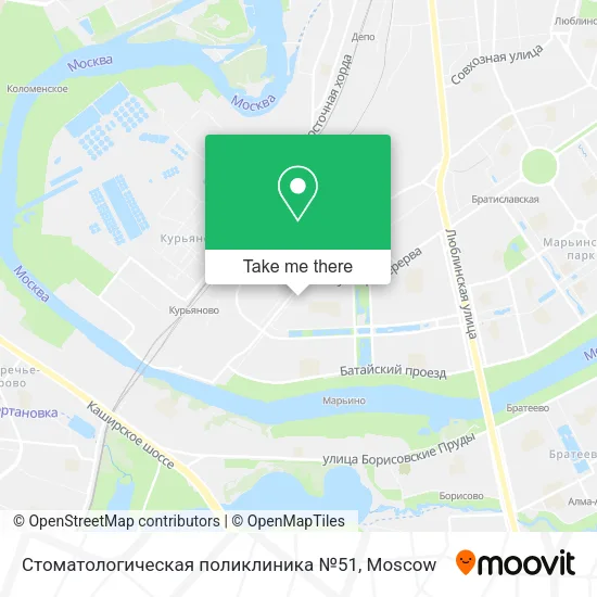 Стоматологическая поликлиника №51 map