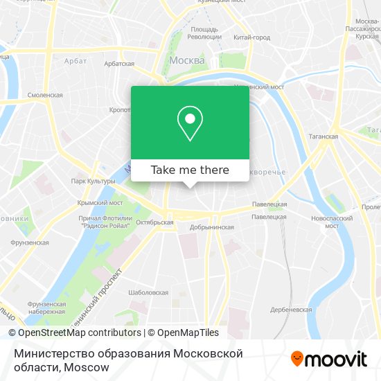 Министерство образования Московской области map