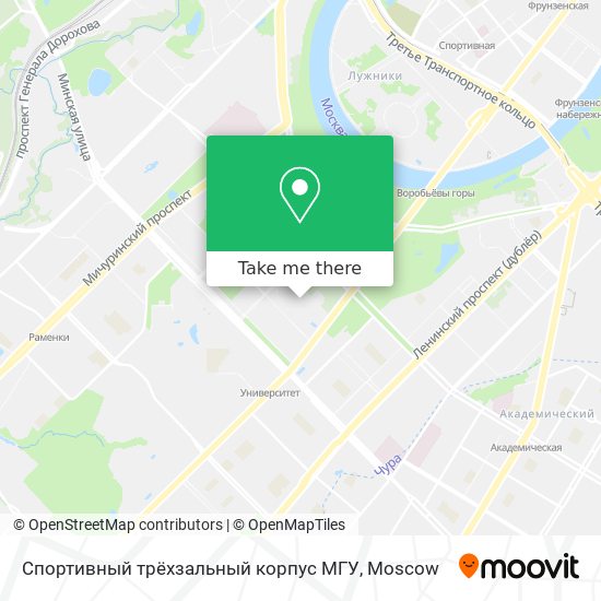 Спортивный трёхзальный корпус МГУ map