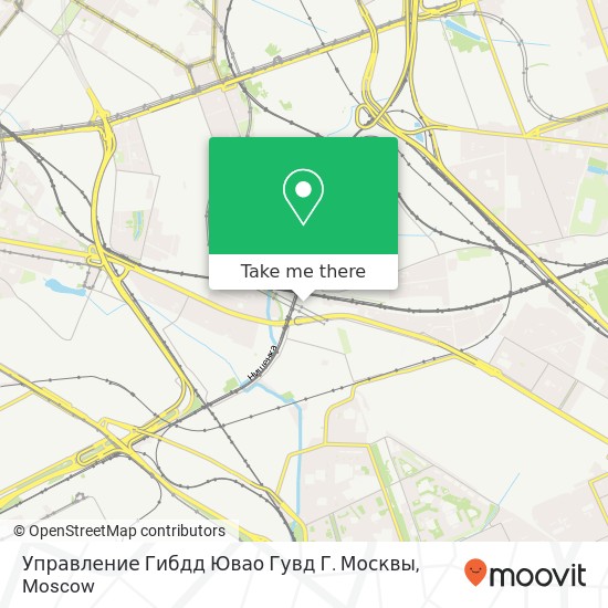 Управление Гибдд Ювао Гувд Г. Москвы map