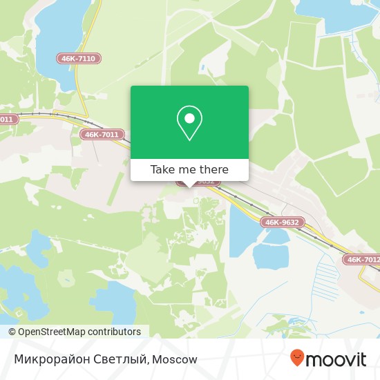 Микрорайон Светлый map