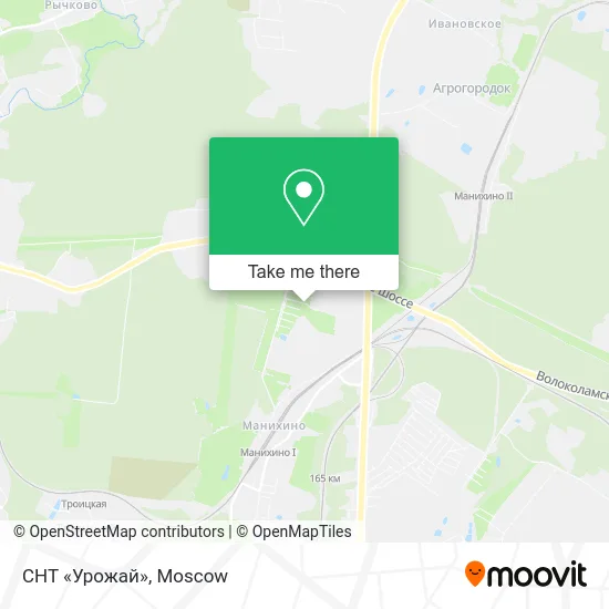 СНТ «Урожай» map