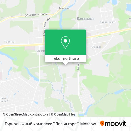 Горнолыжный комплекс ""Лисья гора"" map