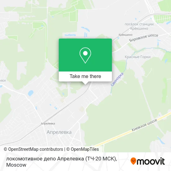 локомотивное депо Апрелевка (ТЧ-20 МСК) map