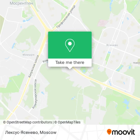 Лексус-Ясенево map