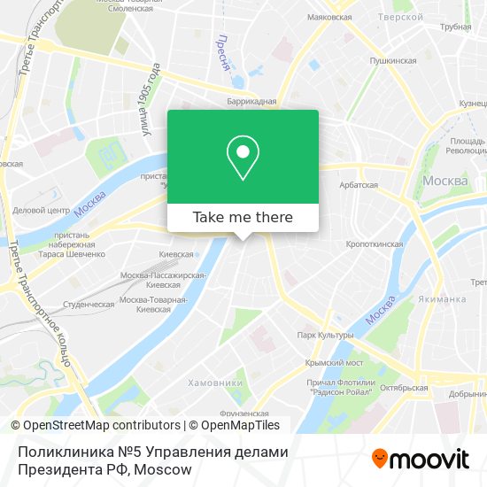 Поликлиника №5 Управления делами Президента РФ map