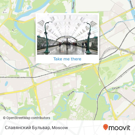 Славянский Бульвар map