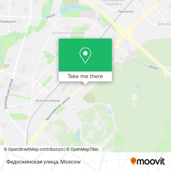 Федоскинская улица map