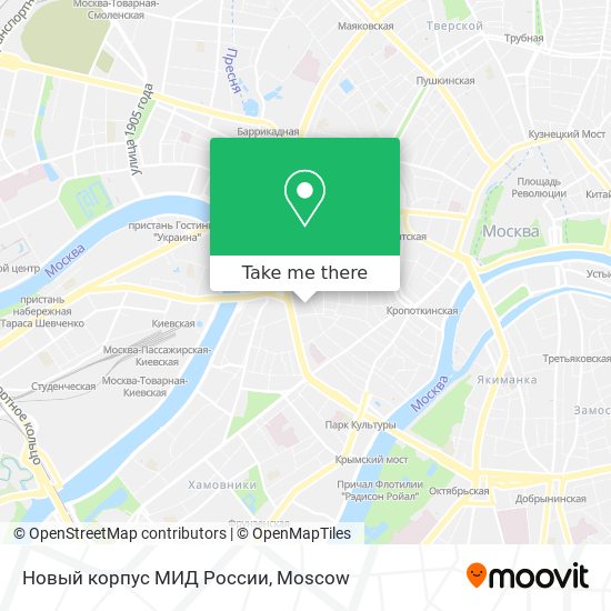 Новый корпус МИД России map