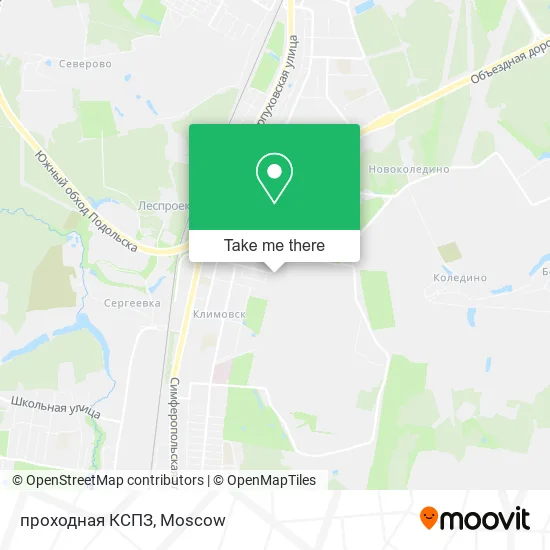 проходная КСПЗ map