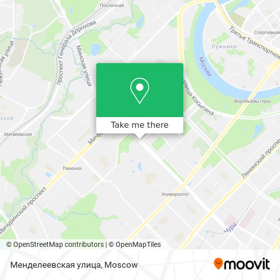 Менделеевская улица map