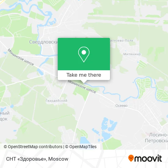 СНТ «Здоровье» map