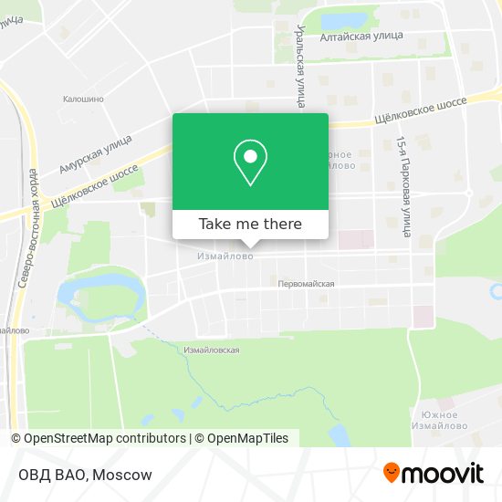 ОВД ВАО map