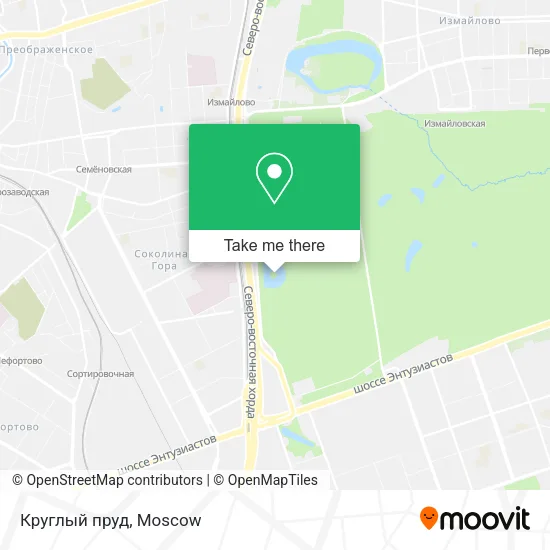 Круглый пруд map