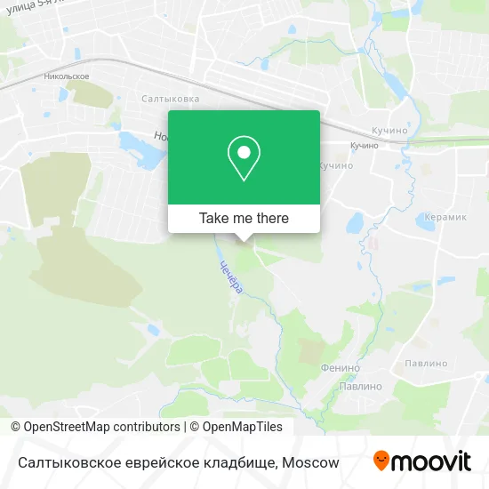 Салтыковское еврейское кладбище map
