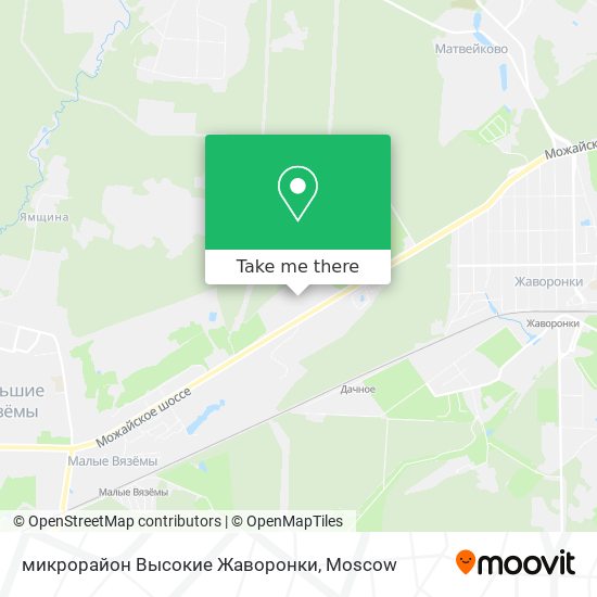 микрорайон Высокие Жаворонки map